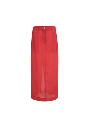 Khaite Multicolor Silk Midi Skirt - 2