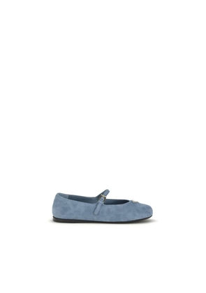 Prada Blue Goatskin Ballet Flats - EU37/US7