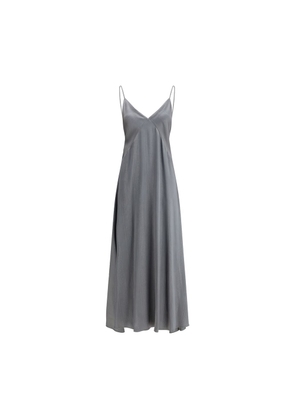 Forte_Forte Gray Silk Cocktail Dress - 0/XS