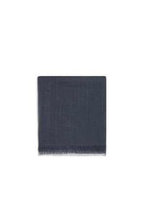 Brunello Cucinelli Blue Cashmere Scarf