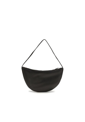 The Row Black Calf Leather Bos Taurus Shoulder Bag