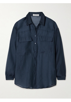 The Frankie Shop - Madeline Lyocell-blend Shirt - Blue - x small,small,medium,large,x large