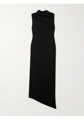 The Row - Nassau Draped Silk-crepe Maxi Dress - Black - US0,US2,US4,US6