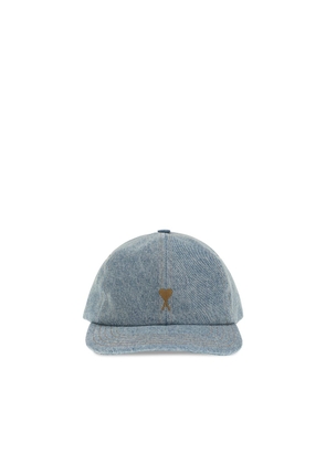 Ami Paris Blue Cotton Cap (Baseball Hat) - UNI