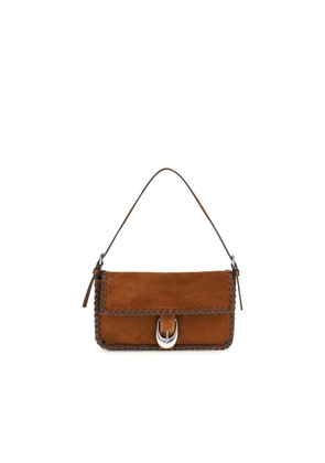 Staud Brown Calf Leather Bos Taurus Shoulder Bag
