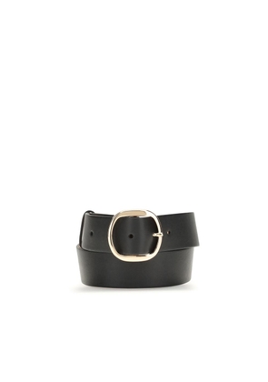 Gabriela Hearst Black Leather Regular Belt - M