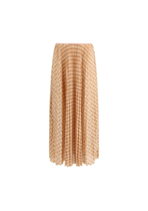 Forte_Forte Multicolor Viscose Midi Skirt - 1