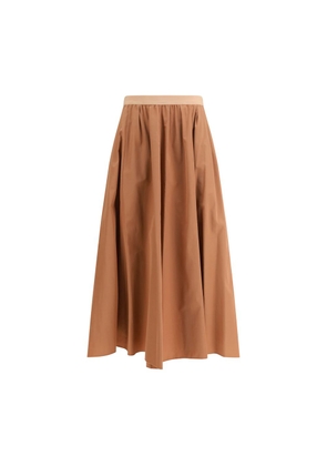 Forte_Forte Multicolor Polyester Midi Skirt - 1