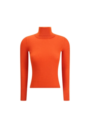 Saint Laurent Orange Wool Turtleneck - M