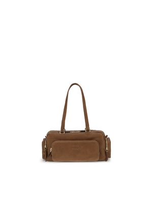 Miu Miu Brown Calf Leather Bos Taurus Shoulder Bag