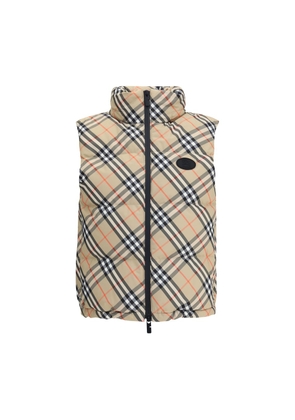 Burberry Multicolor Polyester Sleveless Jacket - S