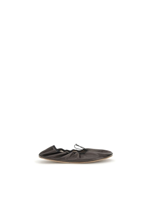 The Row Black Lamb Ovis Aries Aries Ballet Flats - EU36/US6