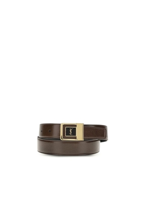 Saint Laurent Bicolor Calf Leather Bos Taurus Regular Belt - 75 cm / 30 Inches