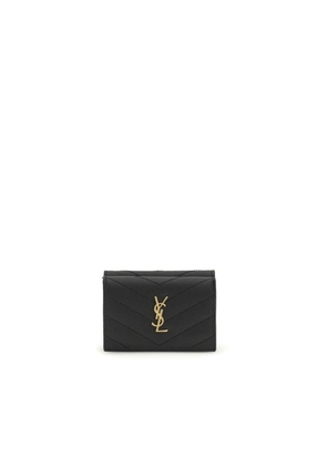 Saint Laurent Black Calf Leather Bos Taurus Wallet