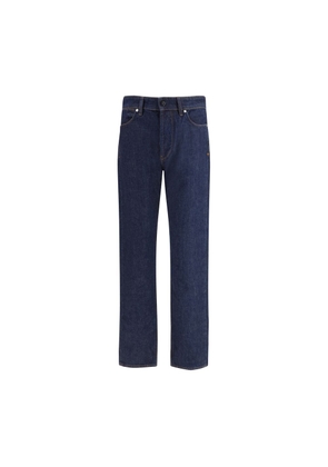 Stone Island Blue Cotton Straight-Leg Jeans - W29