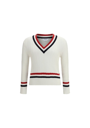 Thom Browne White Cotton Sweater - 2
