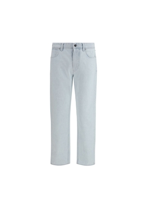 Stone Island Blue Cotton Straight-Leg Jeans - W29