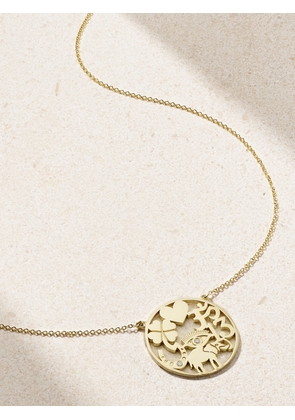 Jennifer Meyer - Open Good Luck 18-karat Gold Diamond Necklace - One size