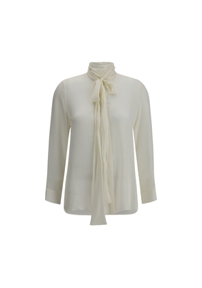 Khaite White Silk Dress Shirt - 8