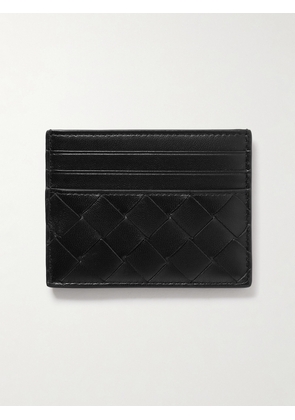Bottega Veneta - Intrecciato Leather Cardholder - Black - One size