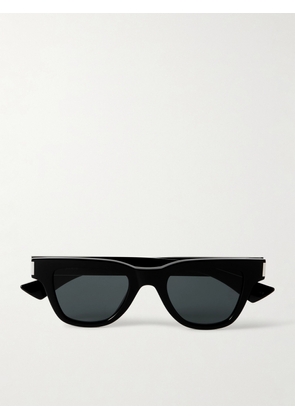 SAINT LAURENT EYEWEAR - Jacques D-frame Acetate And Silver-tone Sunglasses - Black - One size