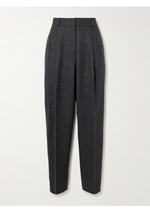 TOTEME - Pleated Wool-blend Straight-leg Pants - Gray - DK32,DK34,DK36,DK38,DK40,DK42