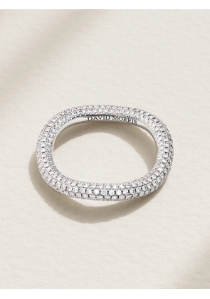 David Morris - 18-karat White Gold Diamond Eternity Ring - Silver - 52
