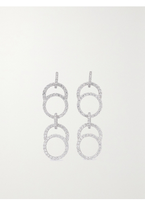 COURBET - Céleste 18-karat Recycled White Gold Laboratory-grown Diamond Earrings - Silver - One size