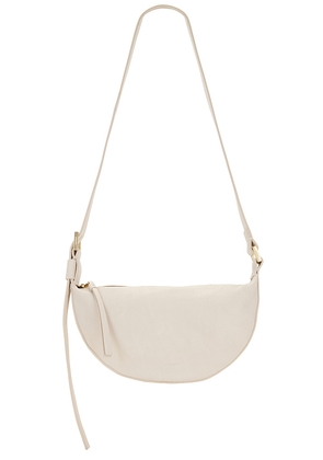 ALLSAINTS Half Moon Crossbody in White.