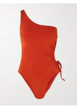 Max Mara - Canarie One-shoulder Cutout Swimsuit - Red - x small,small,medium,large,x large