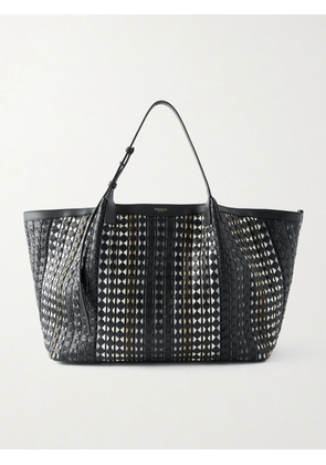 Serapian - Secret Maxi Woven Leather Tote - Black - One size