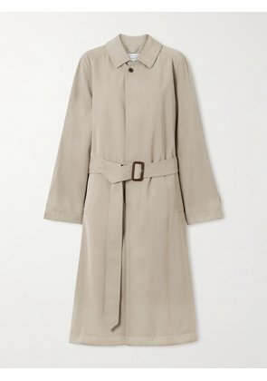 Maison Margiela - Belted Wool-gabardine Trench Coat - Neutrals - 40,44,46