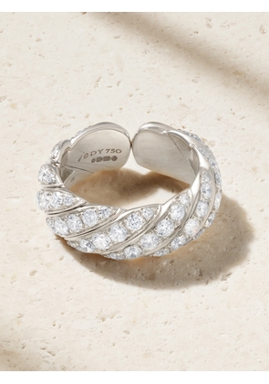 David Yurman - 18-karat White Gold Diamond Ring - 7