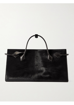 Alaïa - Le Teckel Large Leather-trimmed Calf Hair Tote - Brown - One size