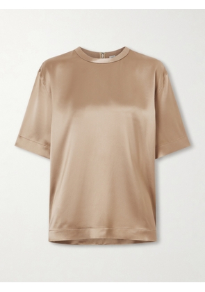 TOTEME - Satin T-shirt - Neutrals - DK30,DK32,DK34,DK36,DK38,DK40
