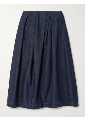 Dries Van Noten - Gathered Denim Midi Skirt - Blue - FR 34,FR 36,FR 38,FR 40,FR 42,FR 44