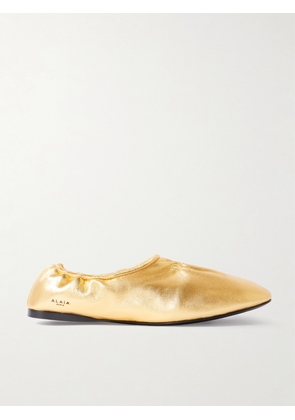 Alaïa - Metallic Leather Ballet Flats - Gold - IT35,IT36,IT37,IT38,IT39,IT40,IT41