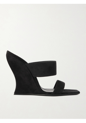 Alaïa - Wave 110 Suede Wedge Mules - Black - IT35,IT36,IT37,IT38,IT39,IT40,IT41,IT42