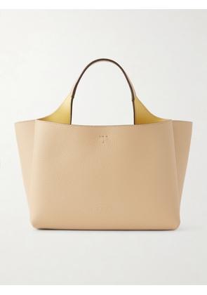 Tod's - Textured-leather Mini Tote - Neutrals - One size