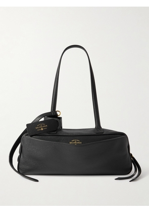 Balenciaga - Carrie Small Textured-leather Shoulder Bag - Black - One size