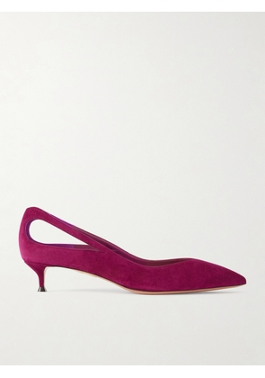 Aquazzura - Sheeva 30 Cut-out Suede Pumps - Purple - IT36,IT36.5,IT37,IT37.5,IT38,IT38.5,IT39,IT39.5,IT40,IT40.5,IT41,IT41.5,IT42