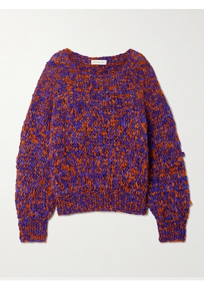 Dries Van Noten - Oversized Frayed Printed Cotton Sweater - Multi - x small,small,medium,large