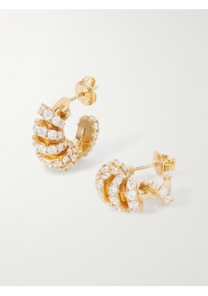 Bottega Veneta - Gold-plated Crystal Earrings - One size