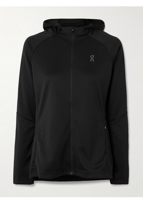 ON - Climate Recycled Stretch-jersey Hooded Jacket - Black - x small,small,medium,large,x large,xx large