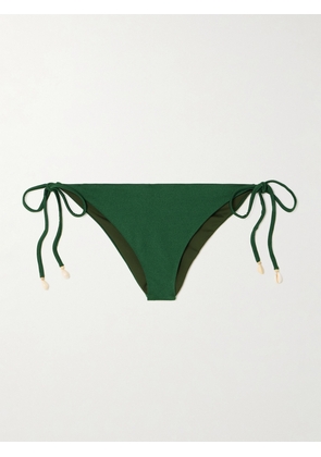 Johanna Ortiz - Sagrado Embellished Bikini Briefs - Green - x small,small,medium,large,x large