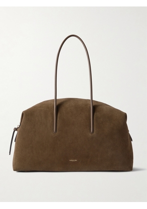 DeMellier - The Stockholm Leather-trimmed Suede Tote Bag - Brown - One size