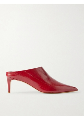 Le Monde Béryl - Lou Patent-leather Mules - Red - IT35,IT35.5,IT36,IT36.5,IT37,IT37.5,IT38,IT38.5,IT39,IT39.5,IT40,IT40.5,IT41,IT41.5,IT42