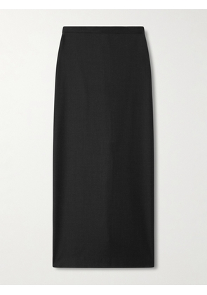 Loulou de Saison - Cara Wool Midi Skirt - Black - FR 34,FR 36,FR 38,FR 40,FR 42