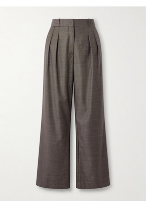 Loulou de Saison - Sbiru Pleated Wool-twill Pants - Brown - FR 34,FR 36,FR 38,FR 40,FR 42