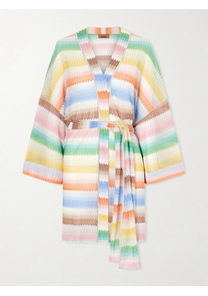 Missoni - Mare Belted Metallic Crochet-knit Coverup - Multi - x small,small,medium,large